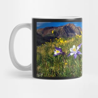 Blue Columbines in San Juan mountains Mug